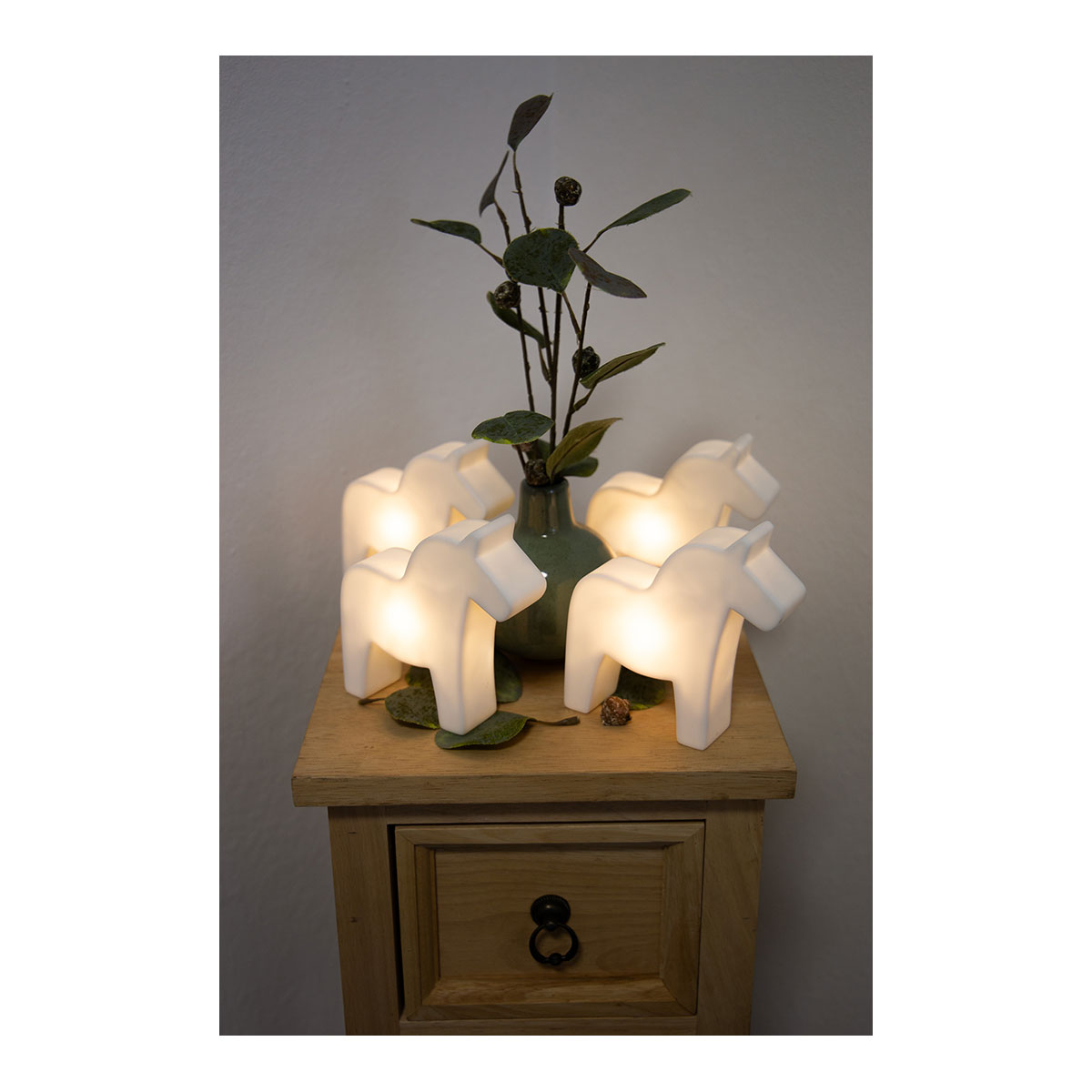 Mini Leuchten Pferde 4er Set
