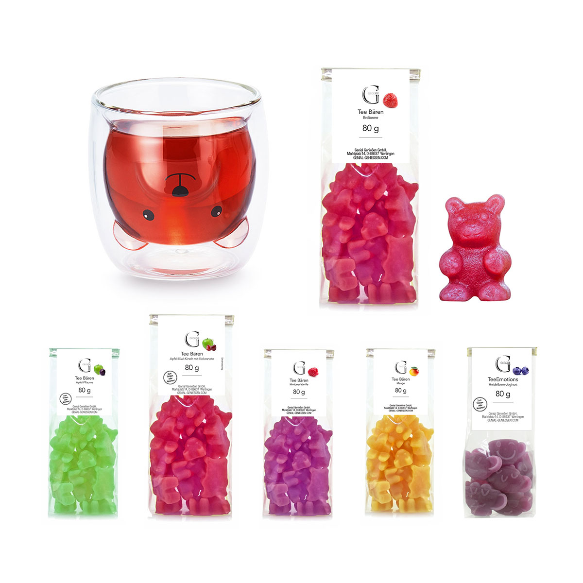 Geschenk-Set Teebären mit Tasse
