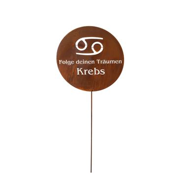 Gartenstecker Sternzeichen, Edelrost