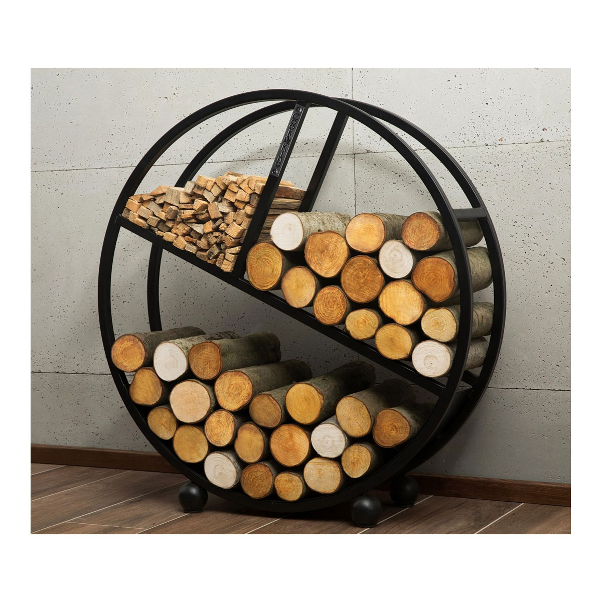 Kaminholzregal Kalifornien rund - 80cm