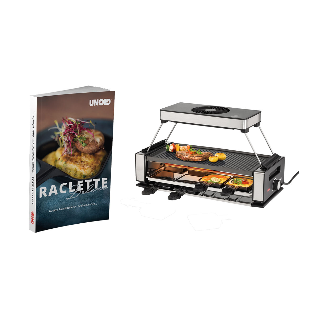 Raclette Smokeless inklusive Raclette Buch