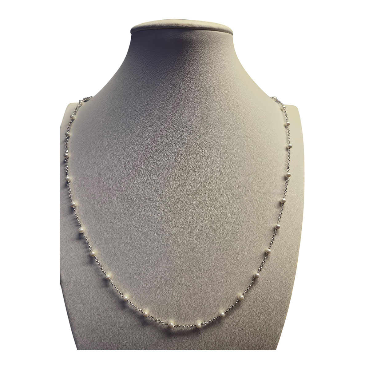 Collier mit Perlen, 90cm lang
