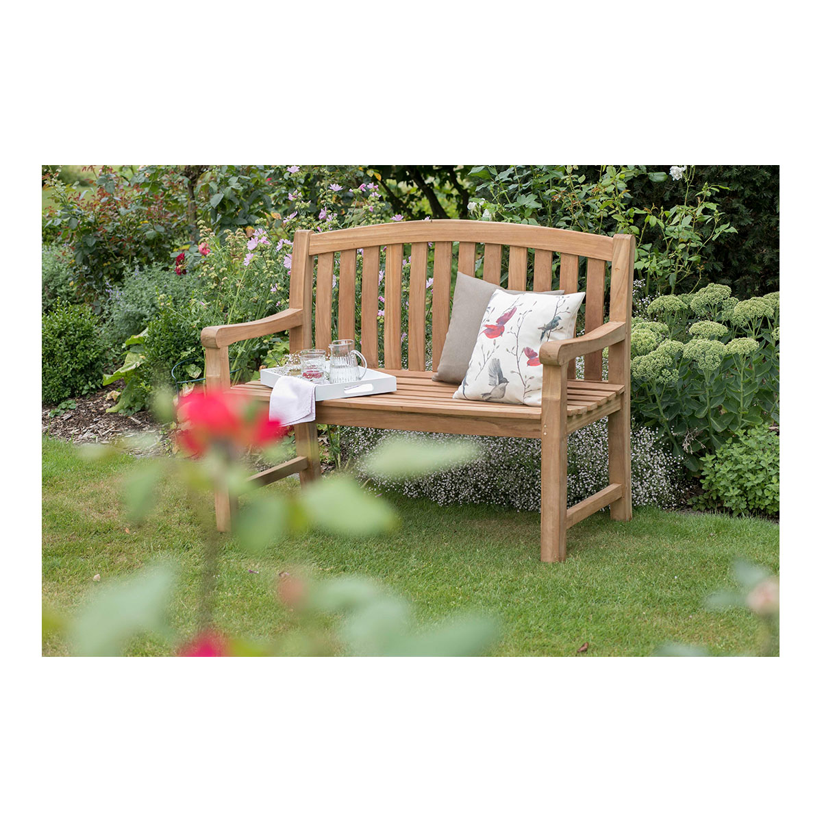 Teak-Gartenbank