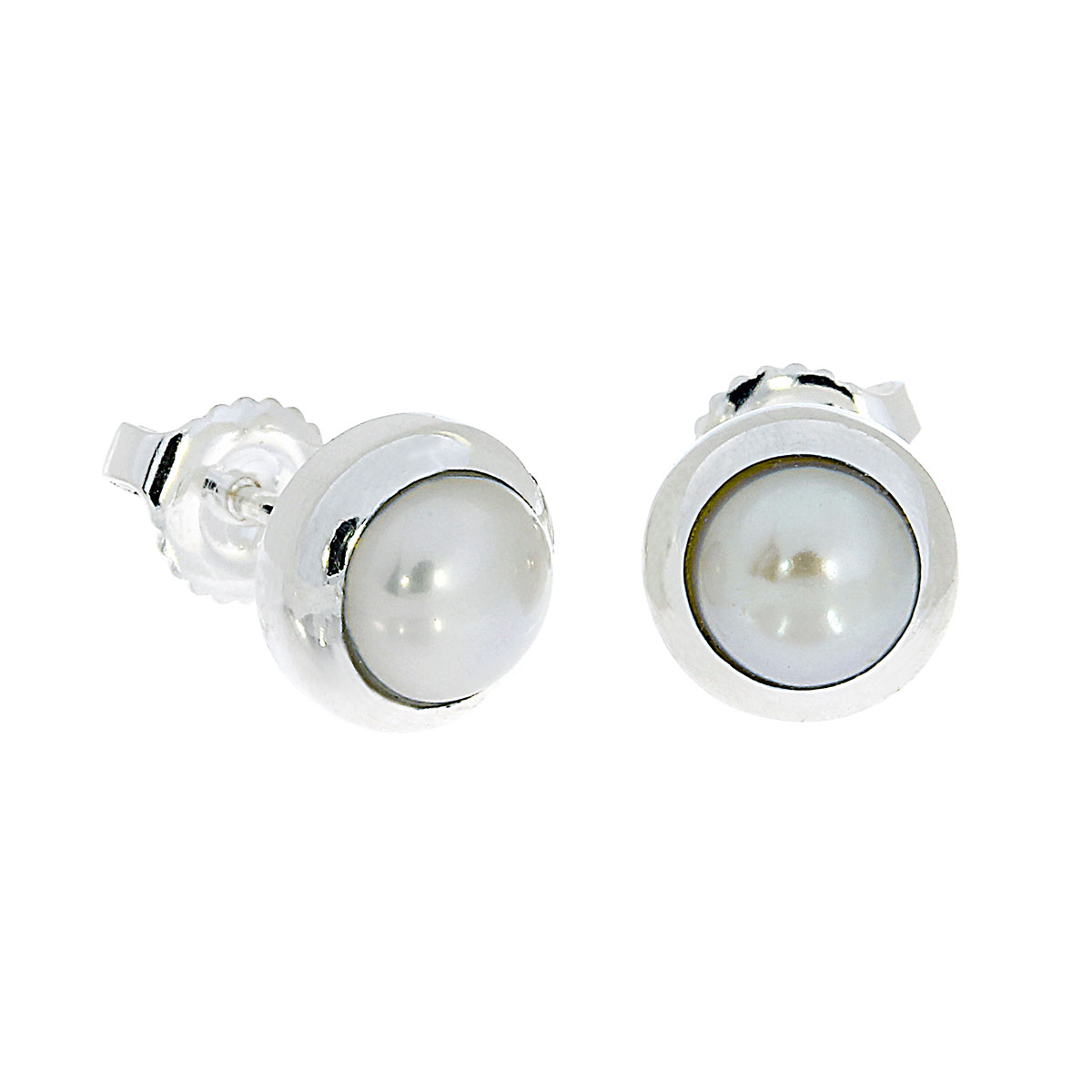 Perle Ohrstecker rund 