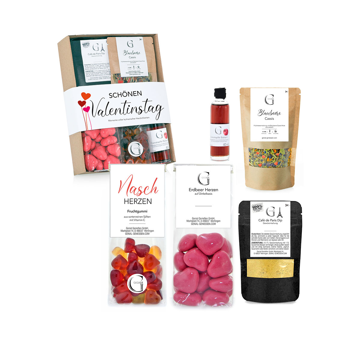 Geschenk-Set Schönen Valentinstag S