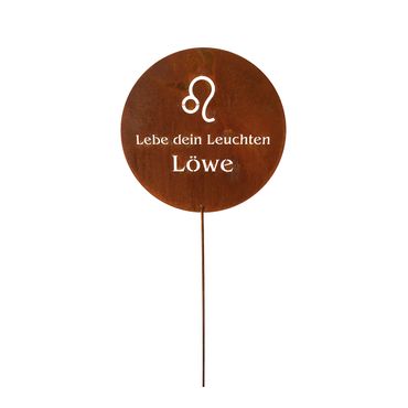 Gartenstecker Sternzeichen, Edelrost