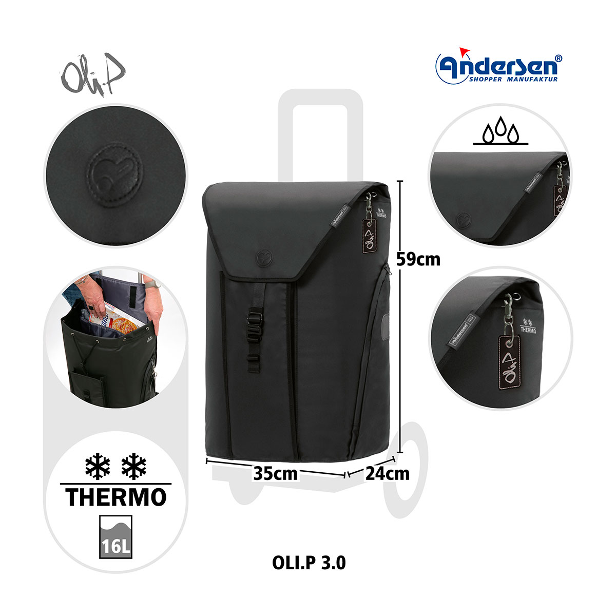 Alu Star Shopper Oli.P 3.0 schwarz