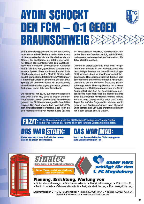1. FCM - Das große Saisonmagazin 2025/26