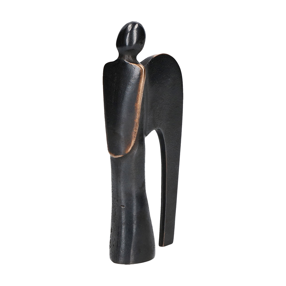 Bronzefigur - Engel patiniert