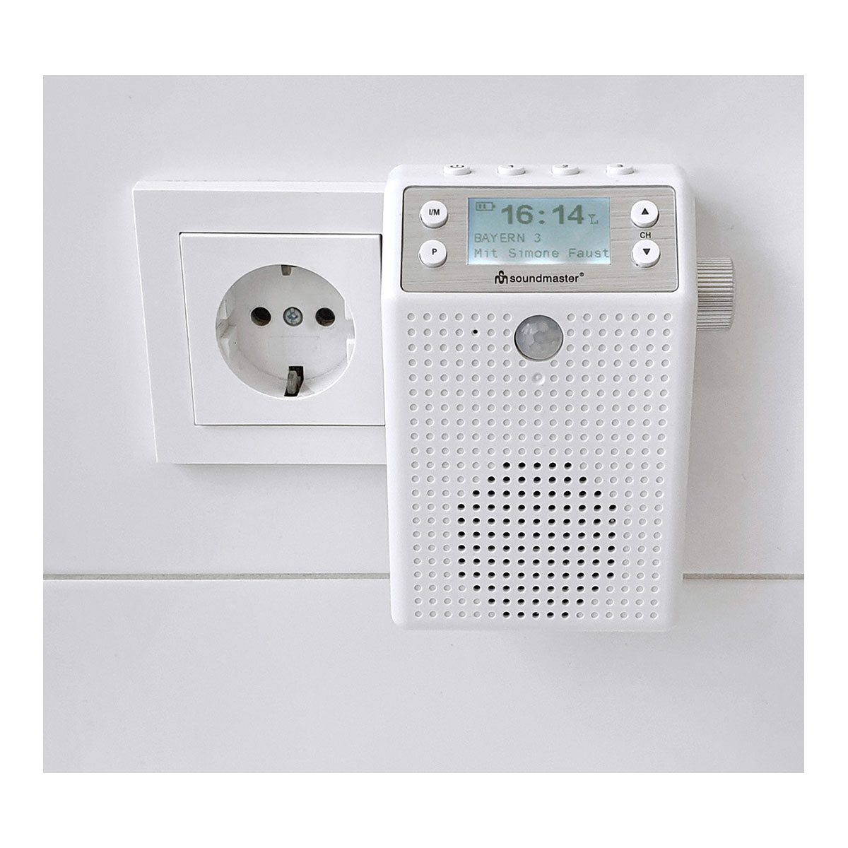 DAB+/UKW Steckdosenradio mit Bewegungsmelder