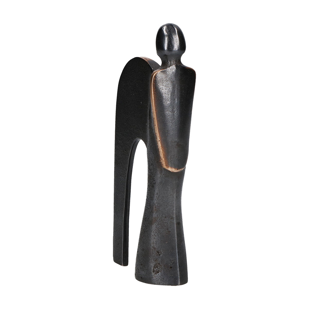 Bronzefigur - Engel patiniert