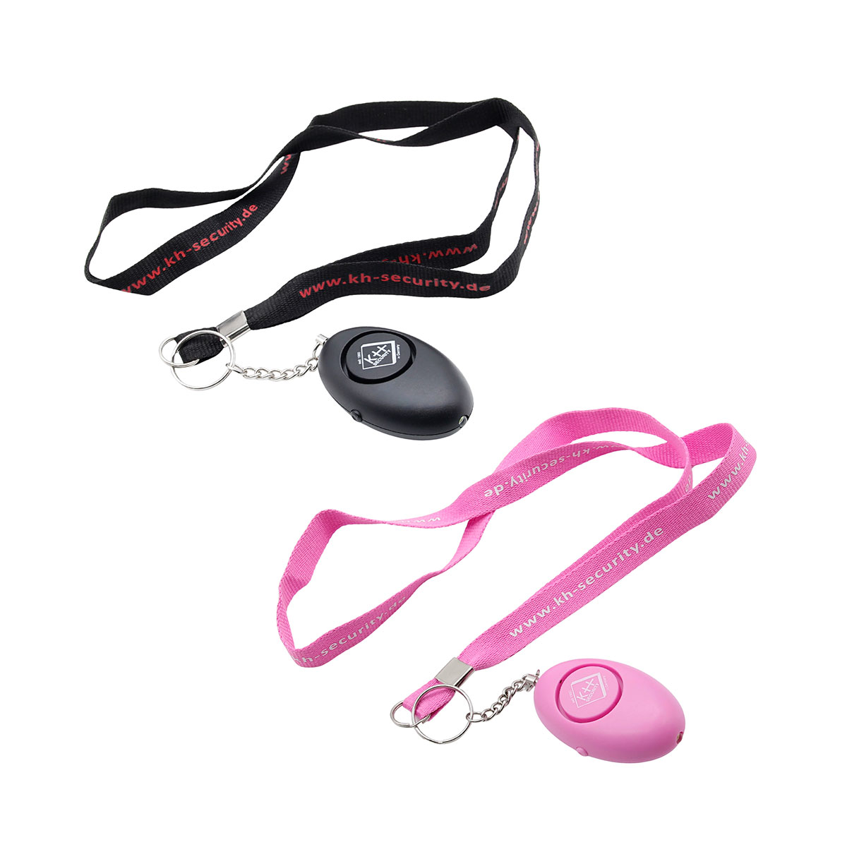  Partnerset Alarm mit LED-Licht, pink und schwarz