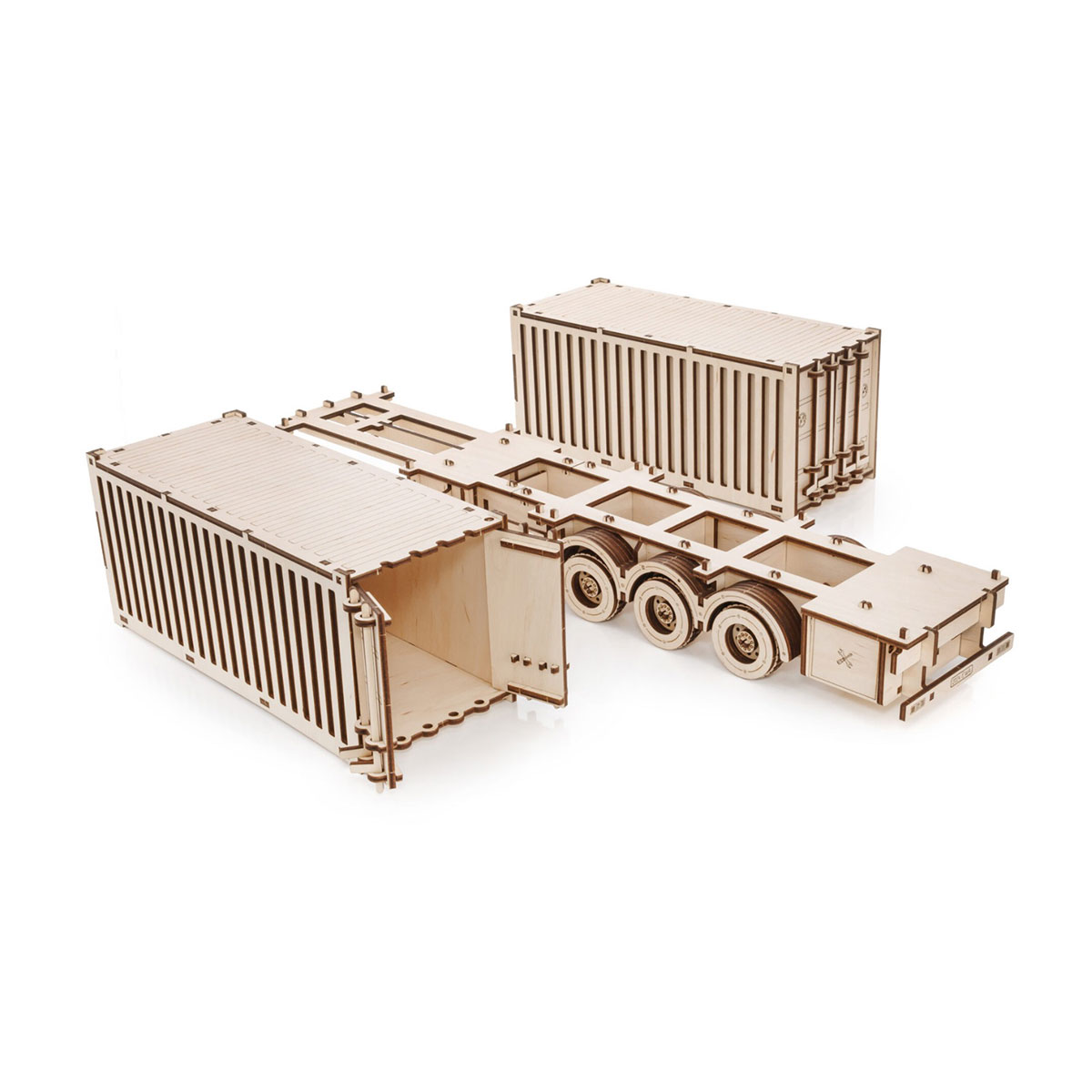 3D-Holzpuzzle Road King LKW mit Container