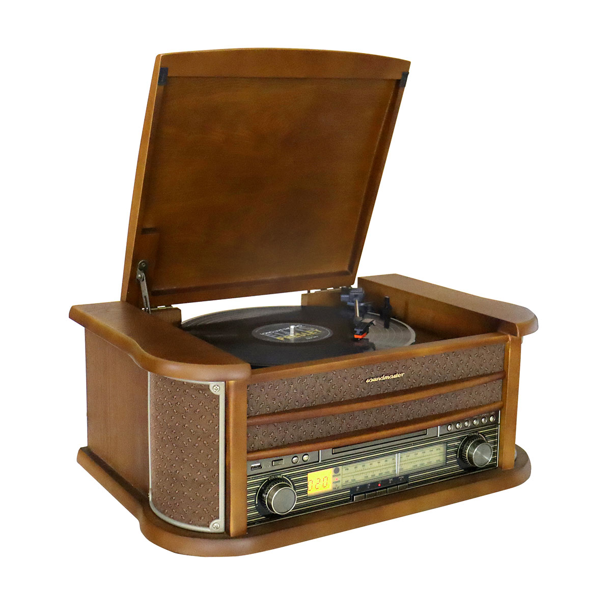 Nostalgie Stereoanlage mit UKW Radio, Plattenspieler, Bluetooth®