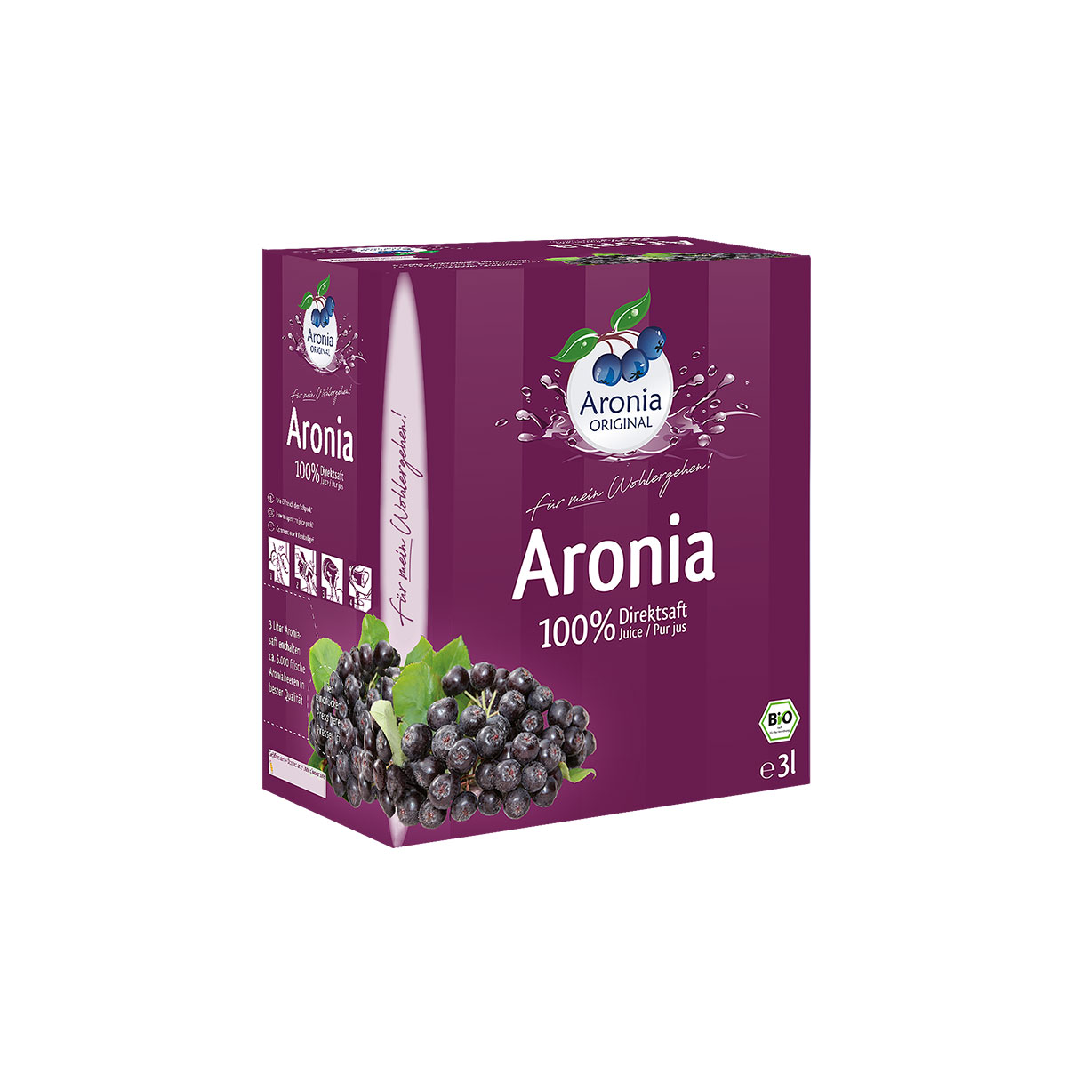 Aronia  Direktsaft, 3 Liter