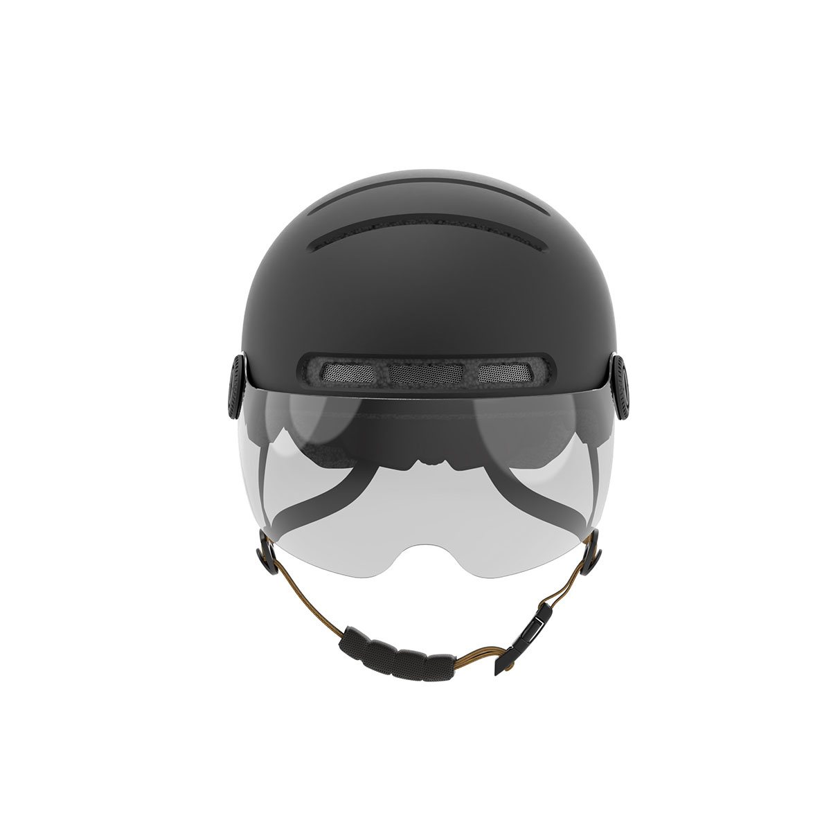 Fahrradhelm mit Visier, Bremslicht und SOS-Alarm