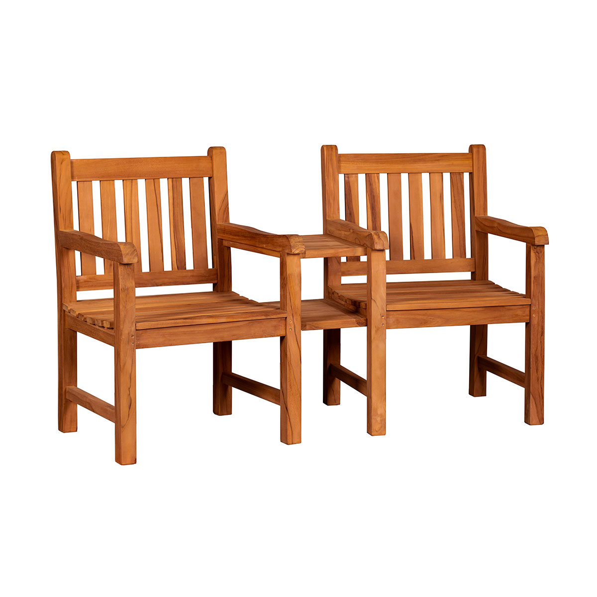  Teak-Gartenbank Feierabend