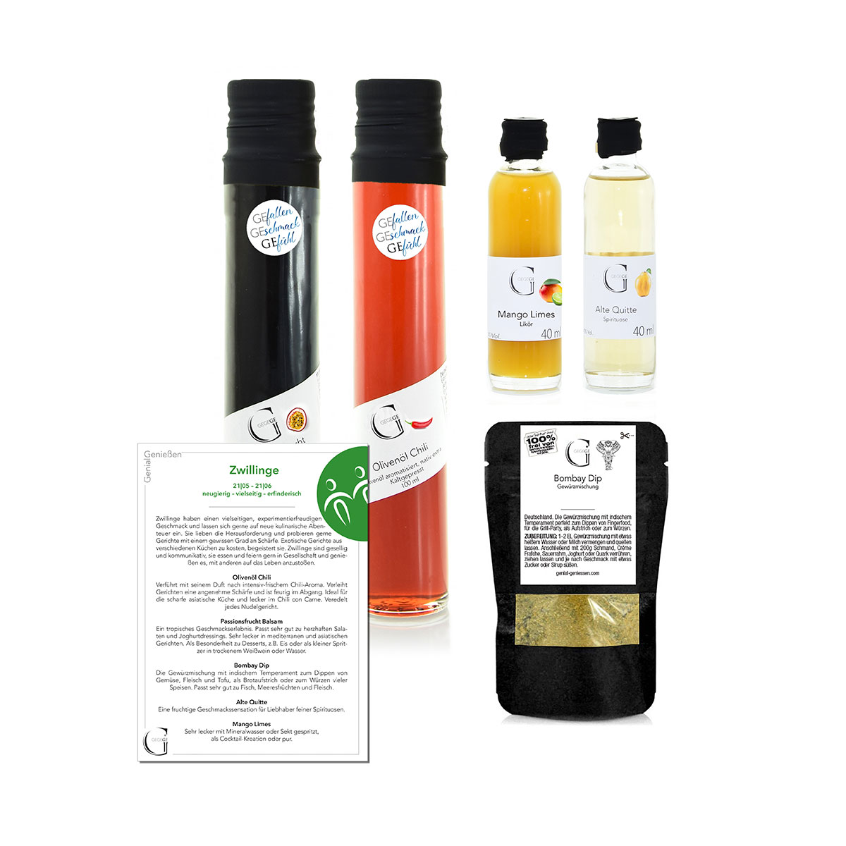 Geschenk-Set Sternzeichen Zwillinge
