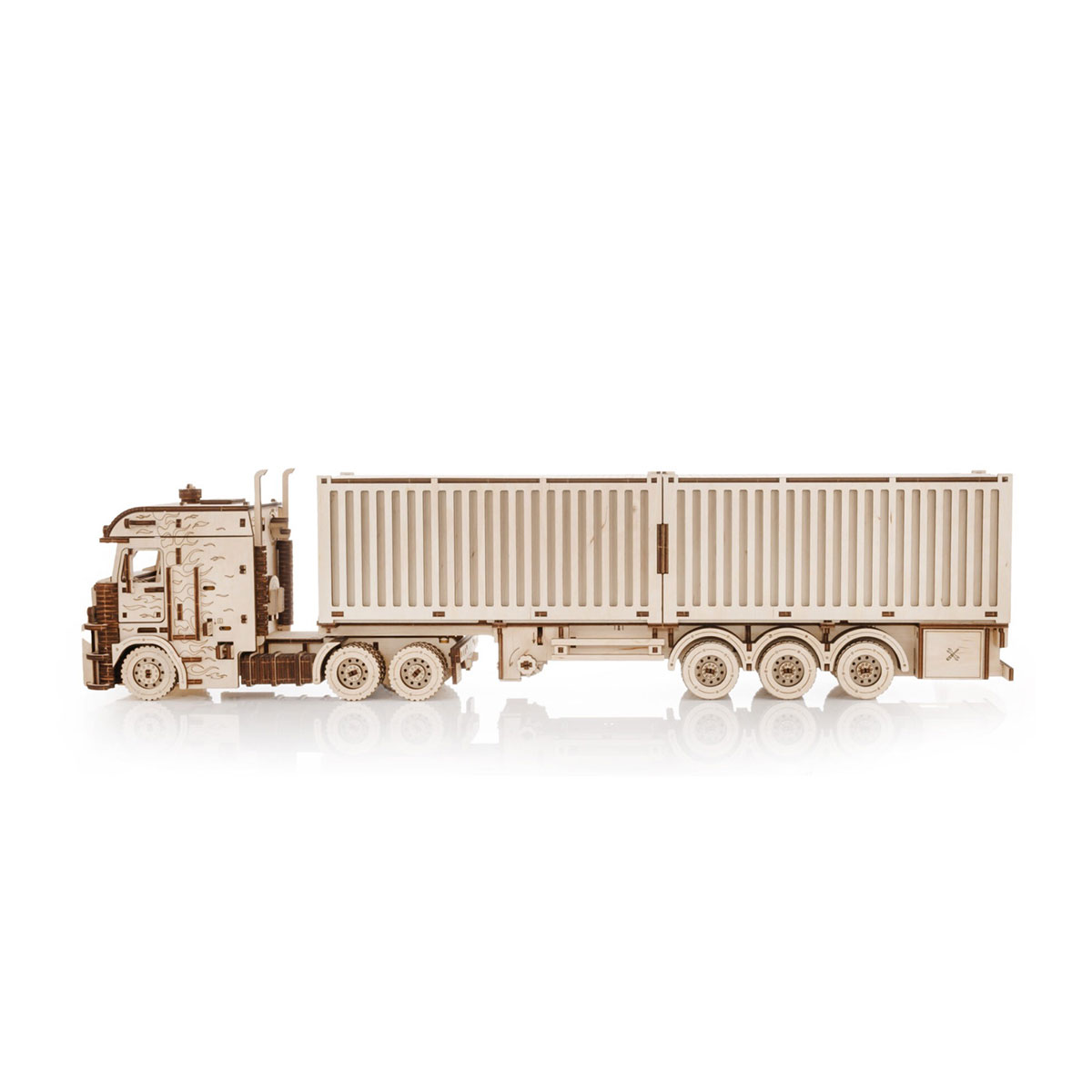 3D-Holzpuzzle Road King LKW mit Container