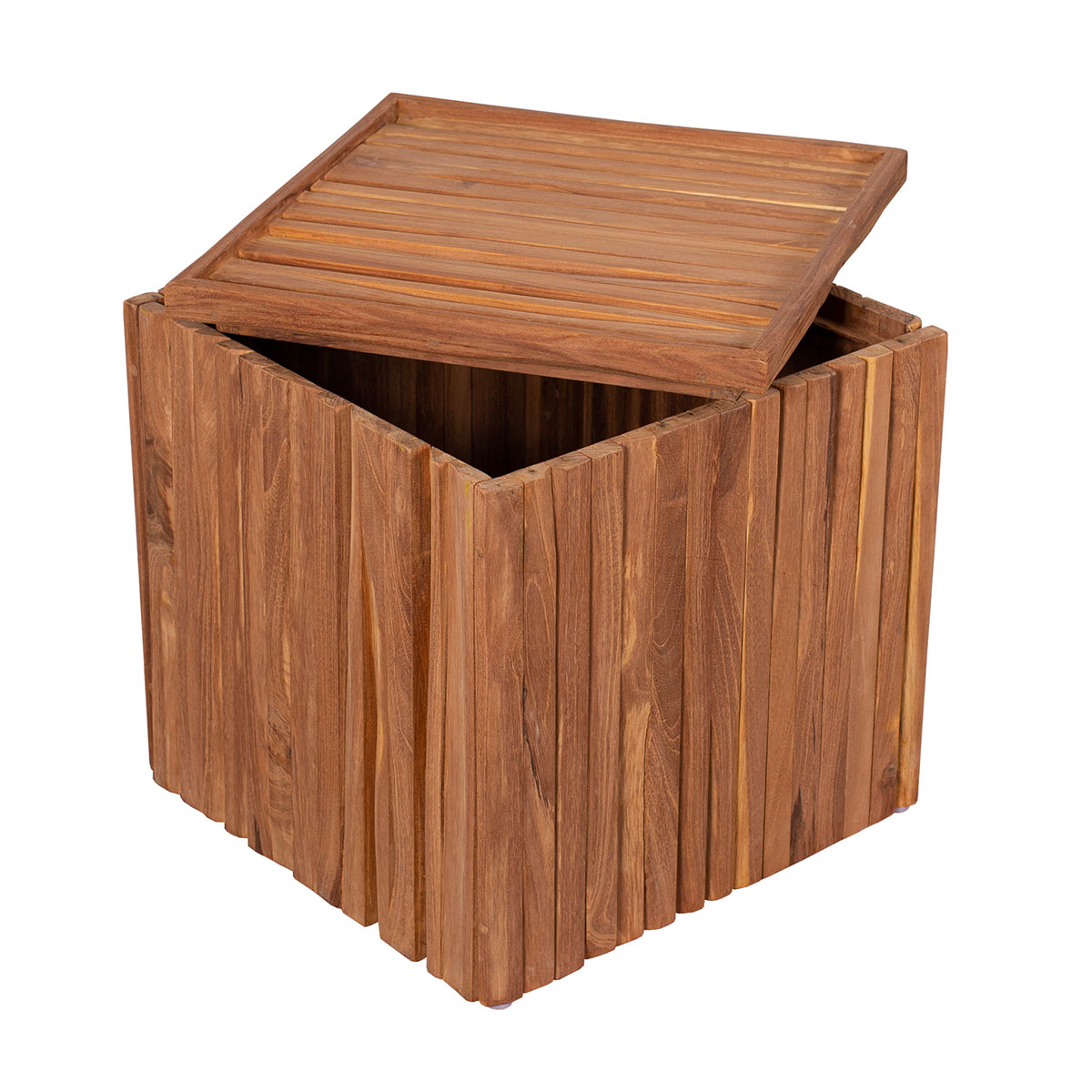 Teak-Box / -Hocker, inkl. Kissenauflage Teak-Box / -Hocker, inkl. Kissenauflage