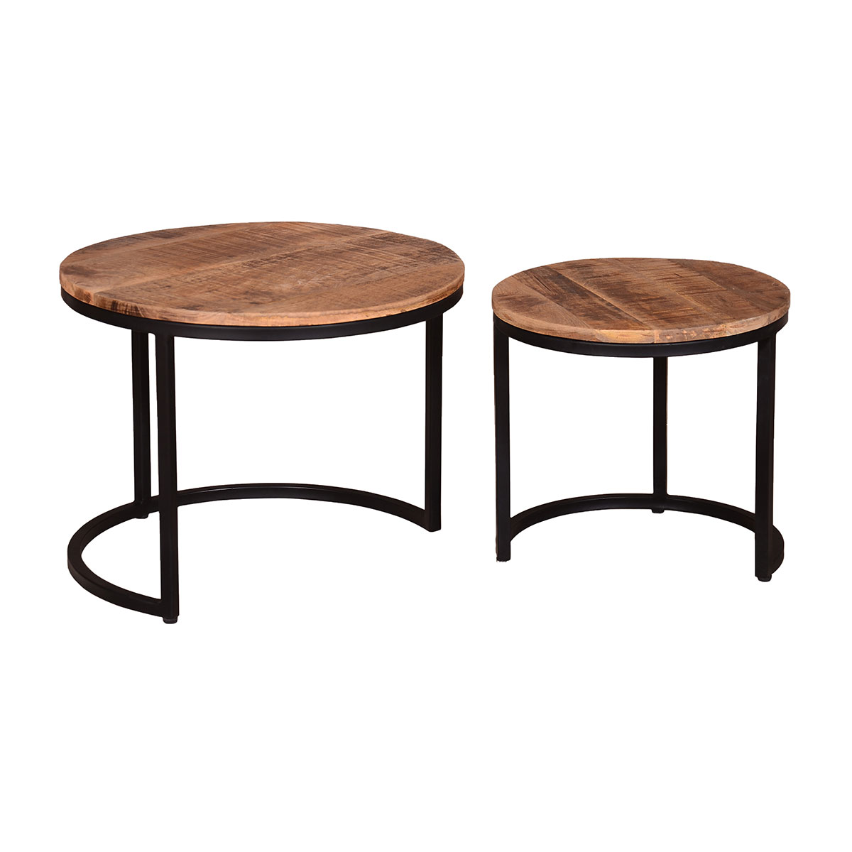  Couchtisch 2er Set Fermo Mango natur