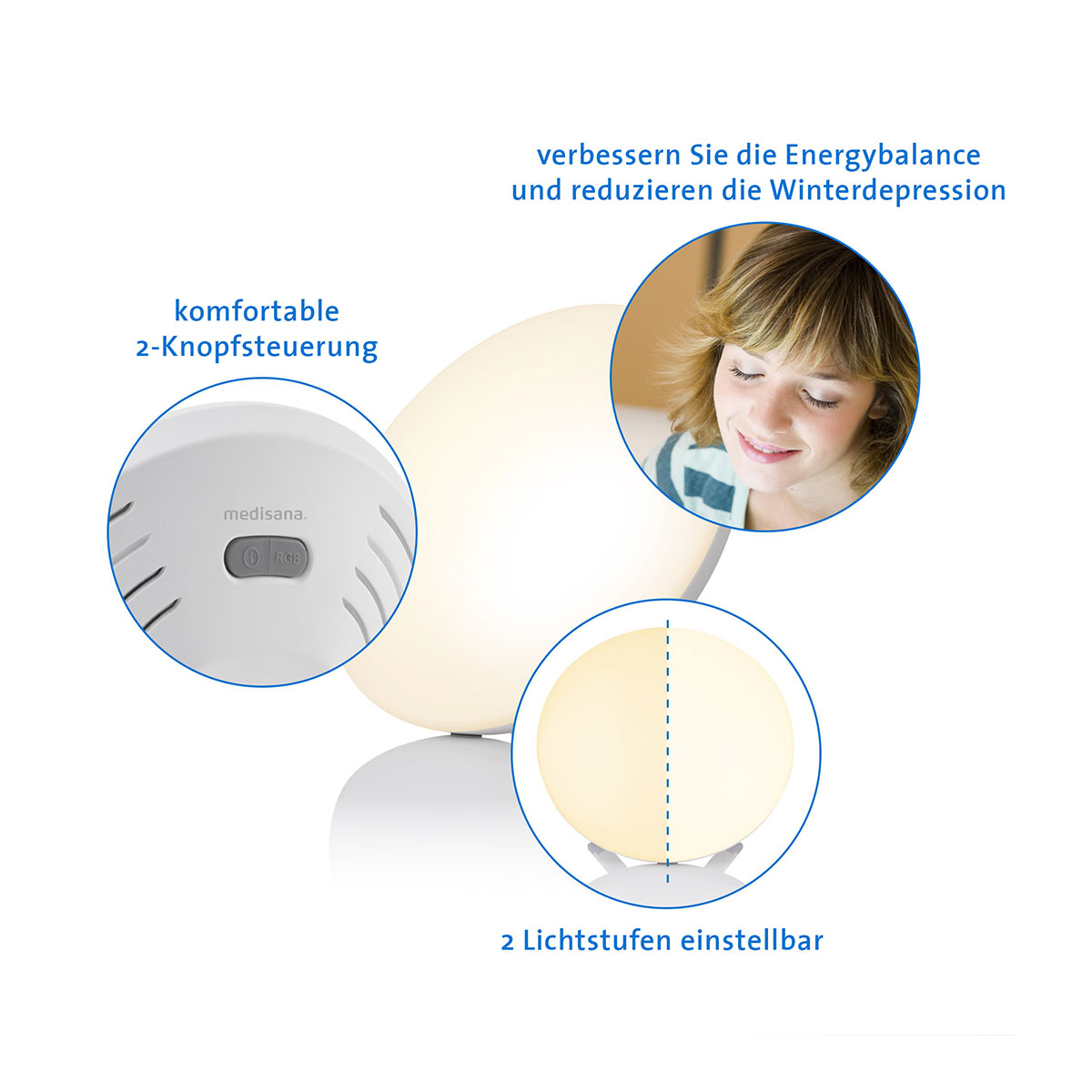 Tageslichtlampe mit Wellnesslicht