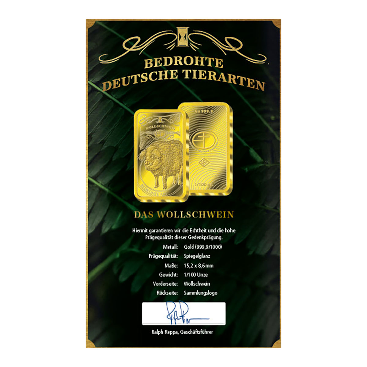 Goldbarren Bedrohte Tierarten