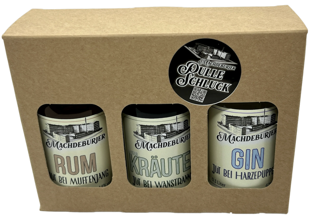 Geschenkset Pulle Schluck 3er Box