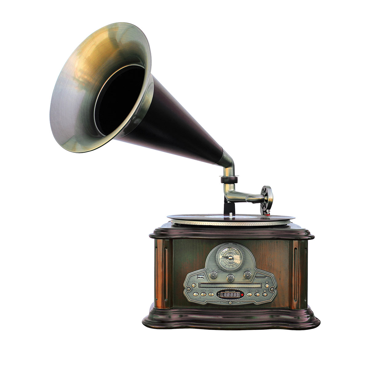 Stereo Grammophon mit UKW/MW-Radio, USB/SD, Bluetooth®, Encoding
