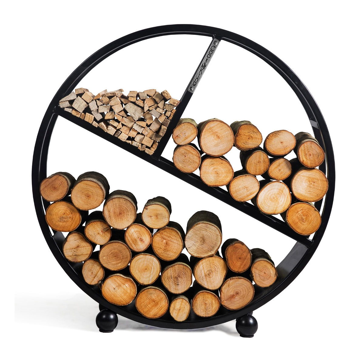 Kaminholzregal Kalifornien rund - 80cm