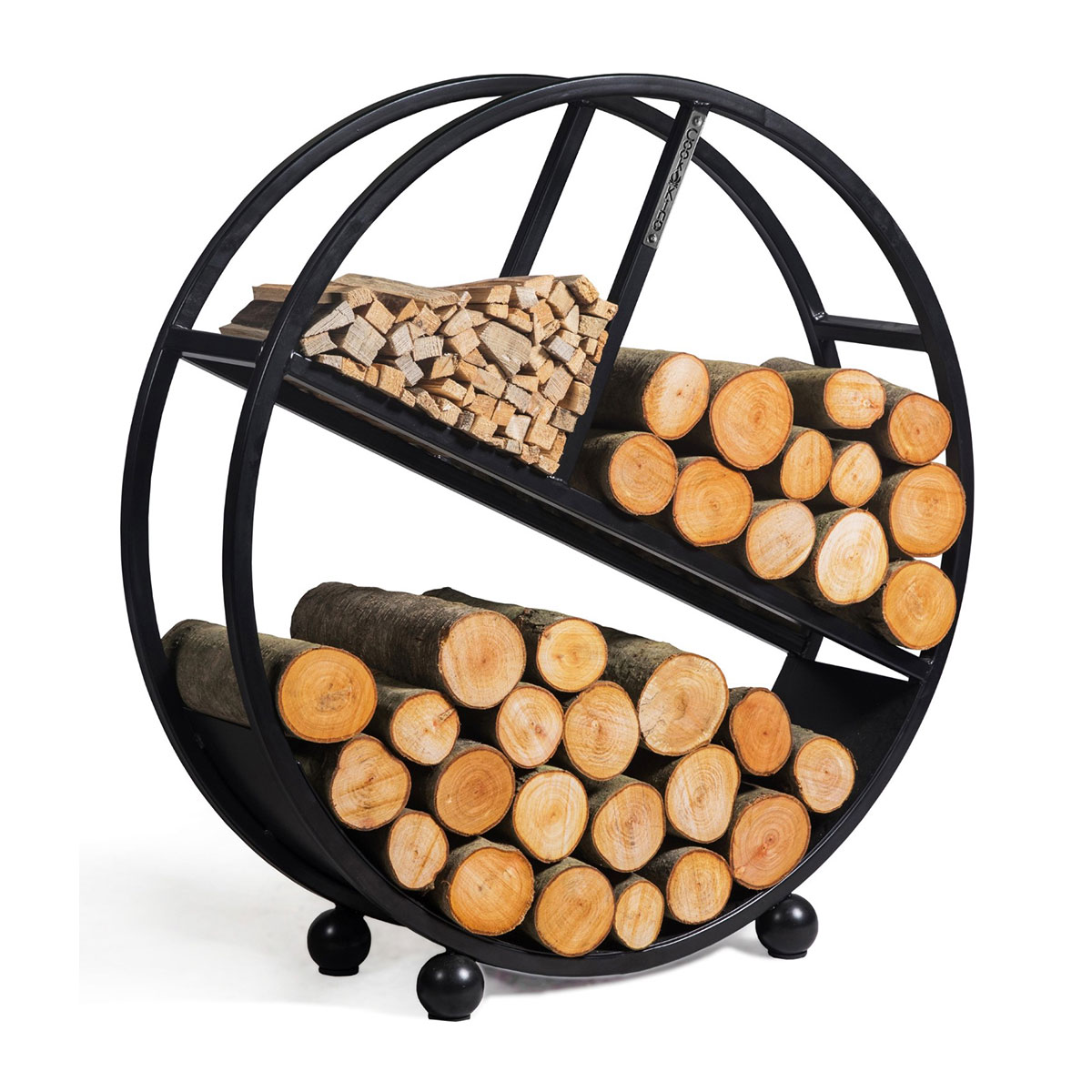 Kaminholzregal Kalifornien rund - 80cm