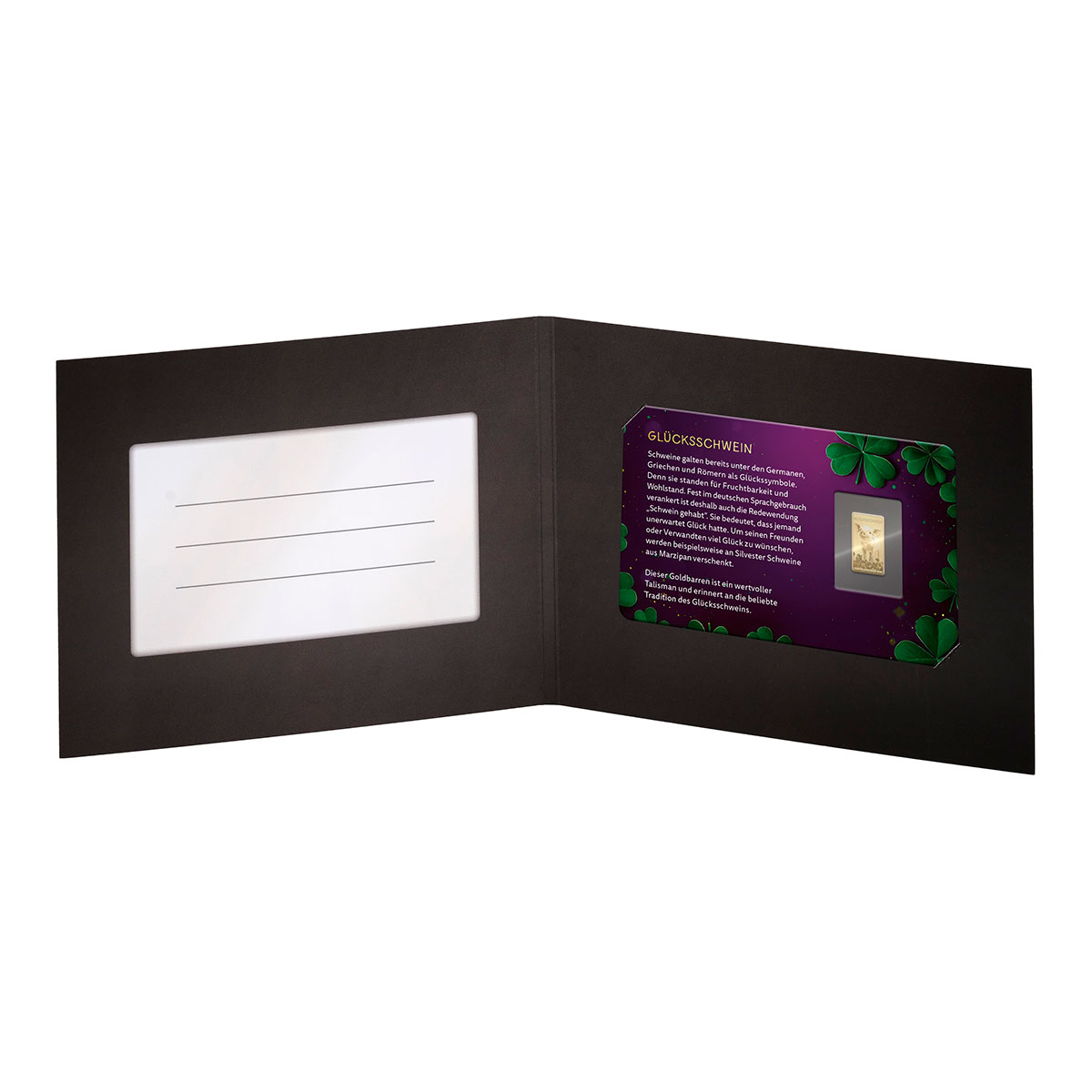 Goldplättchen Glücksschwein Goldplättchen Glücksschwein