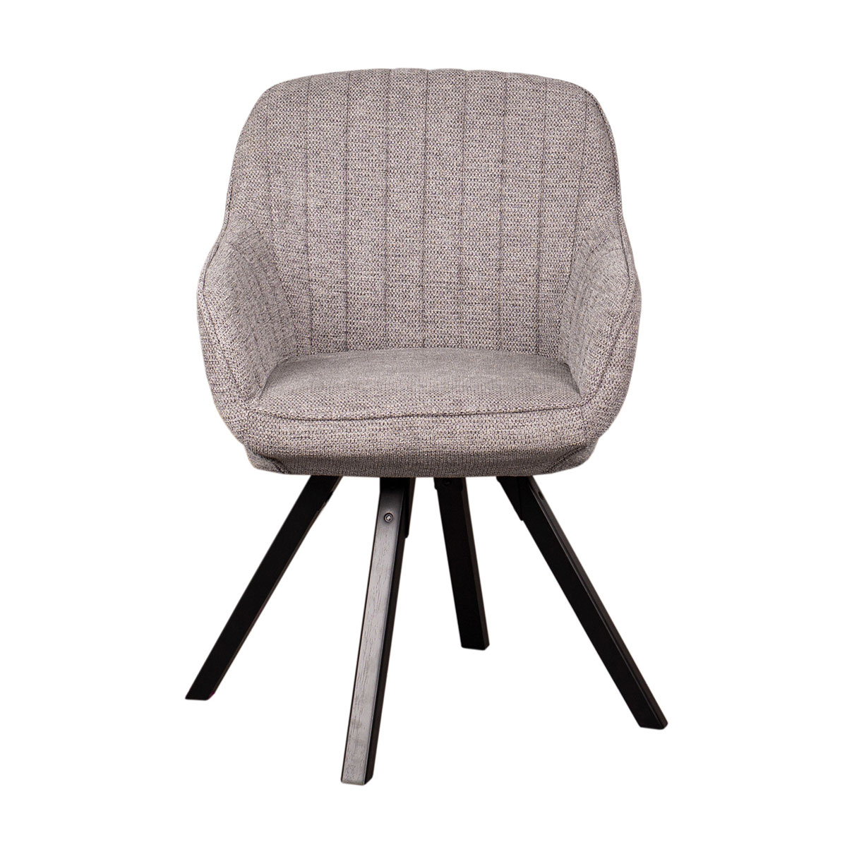 Indoormöbelset Diningsessel Matera mouse grey & Tisch Avola Gestell Cross