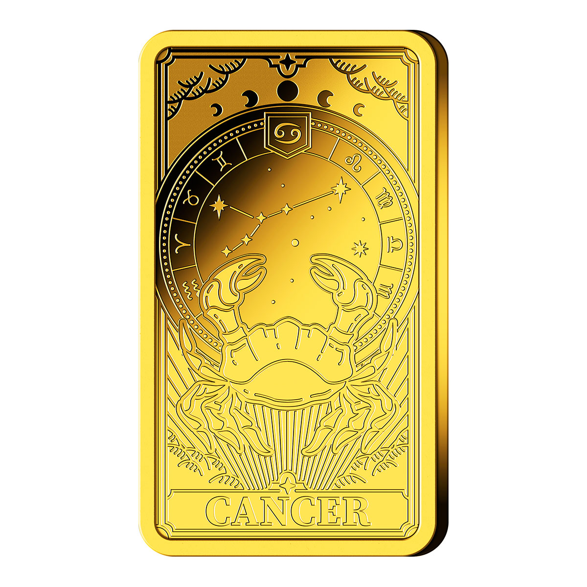 Goldbarren Sternzeichen Krebs mit Zertifikat