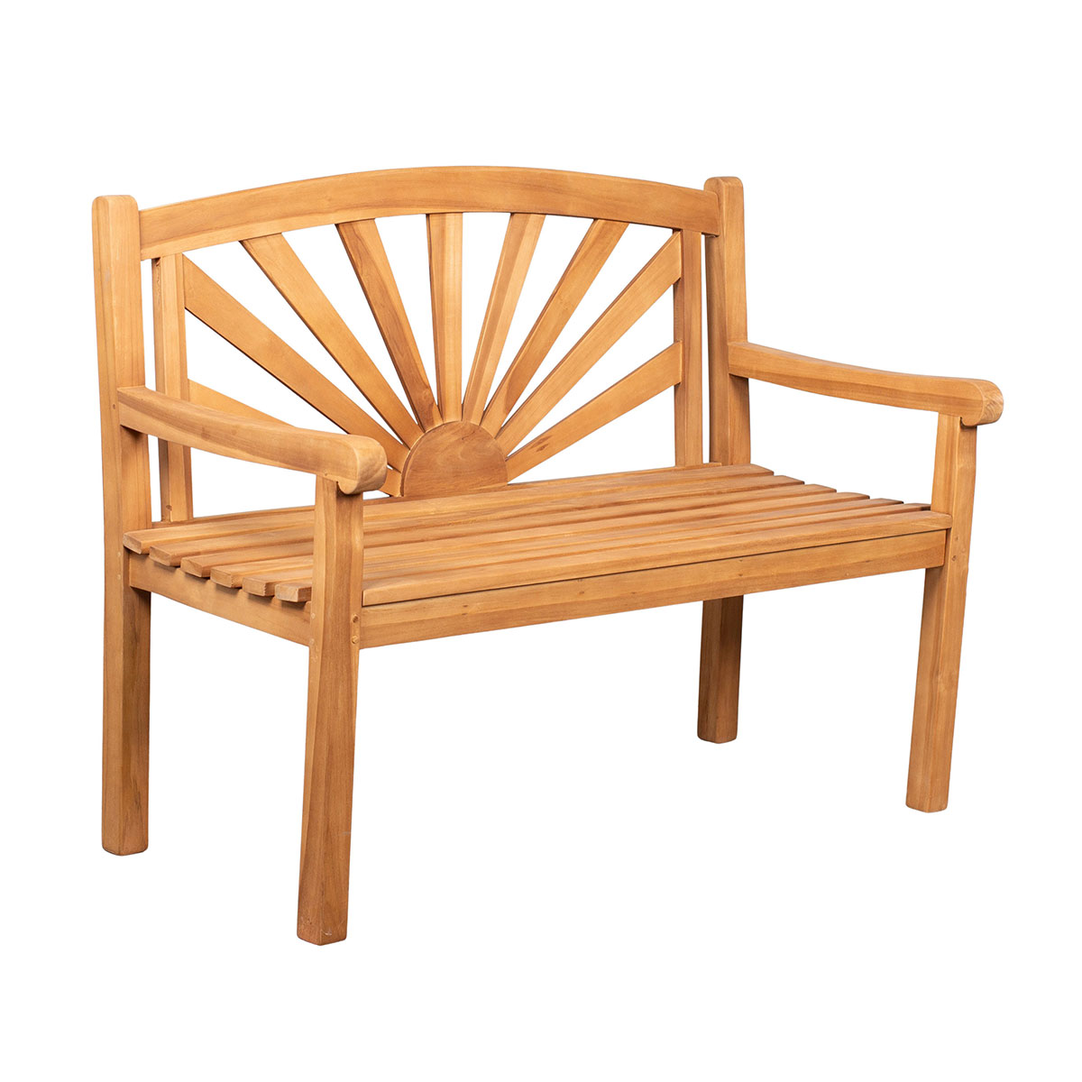 Teak-Gartenbank Sonne