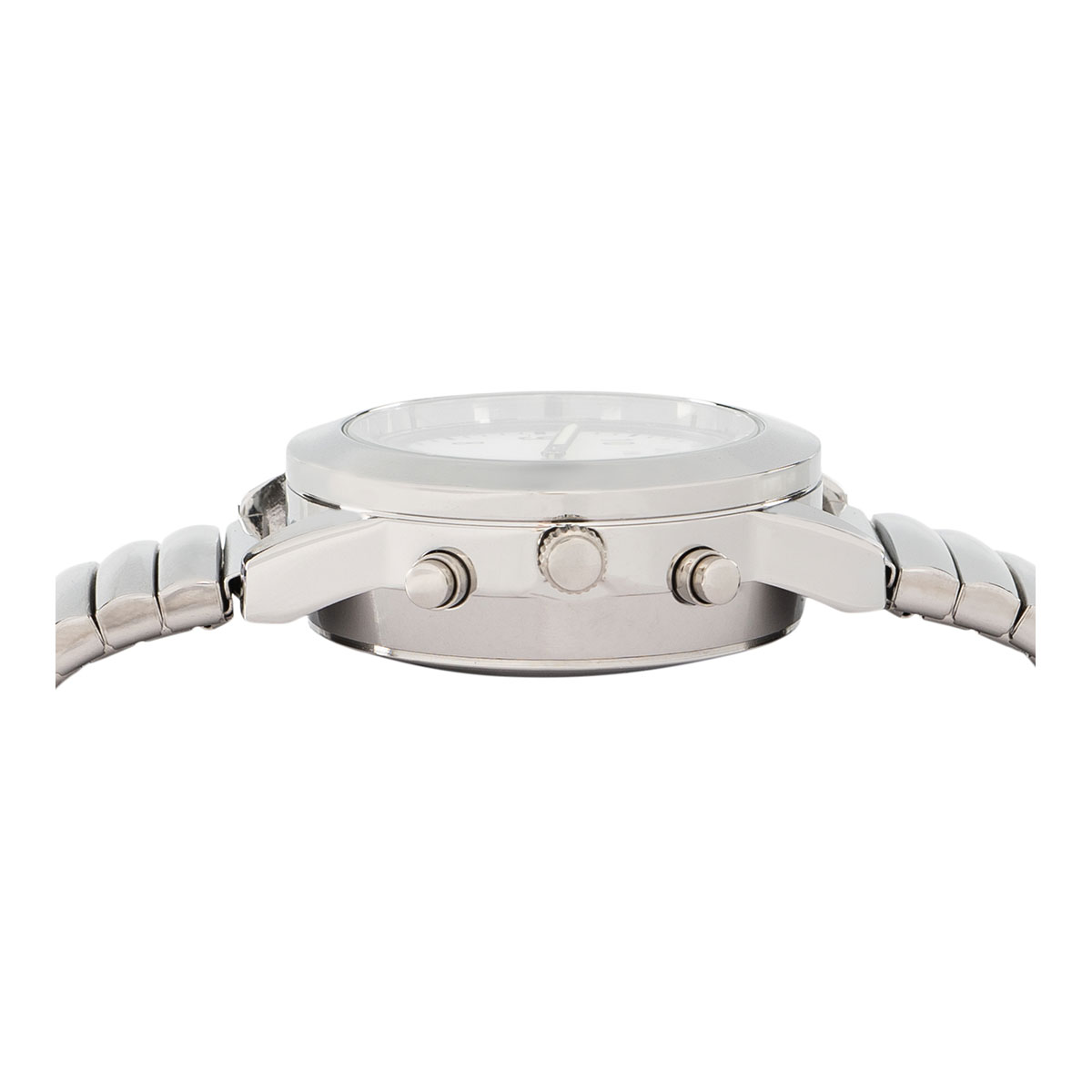  Sprechende Damen-Armbanduhr, Metallarmband