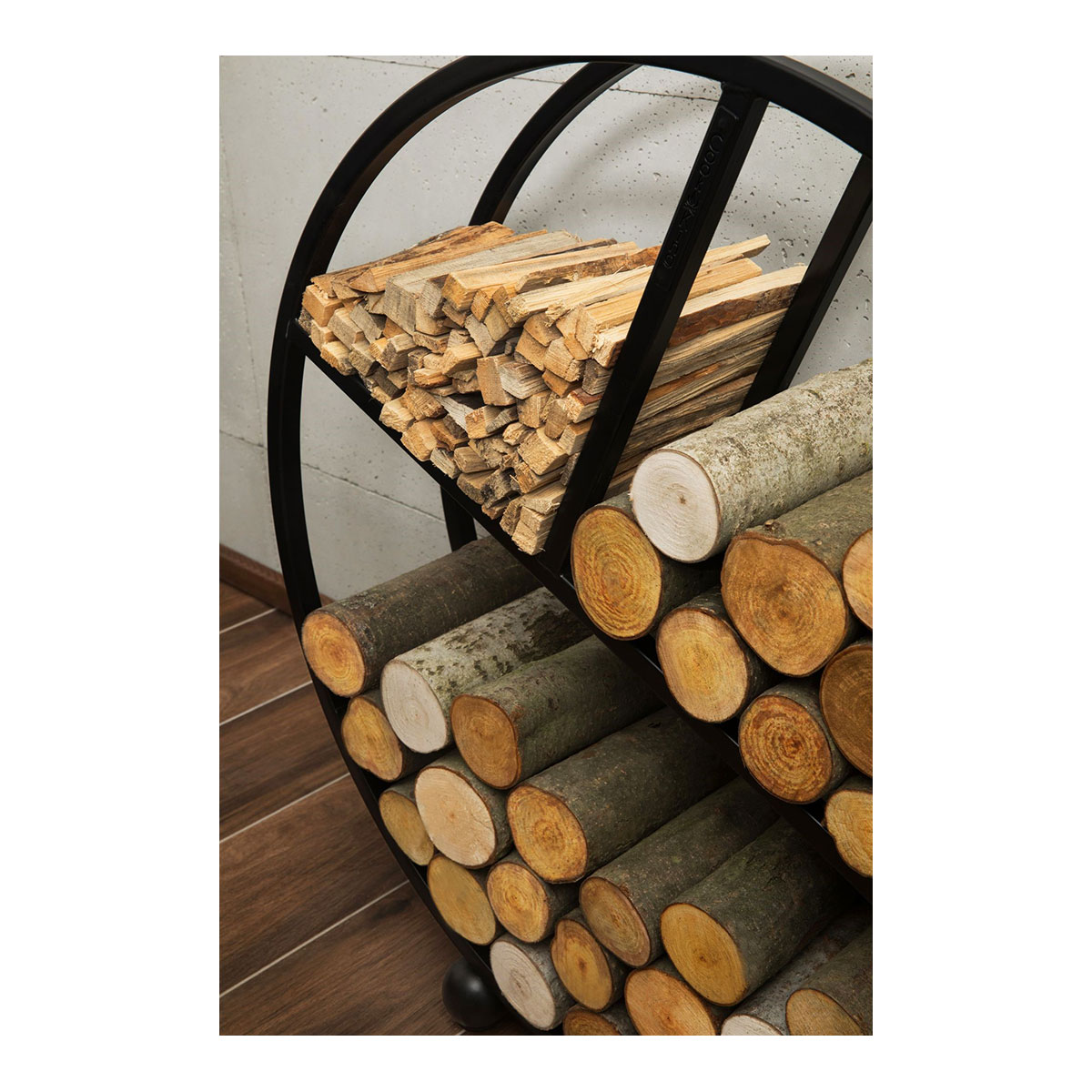 Kaminholzregal Kalifornien rund - 80cm