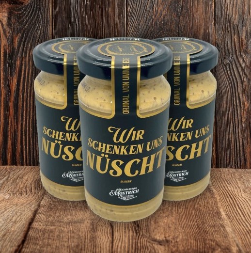 Machdeburjer Mostrich "Wir schenken uns nüscht"