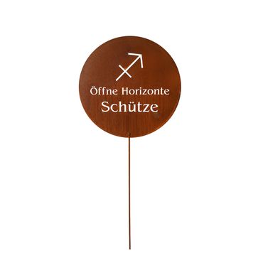 Gartenstecker Sternzeichen, Edelrost