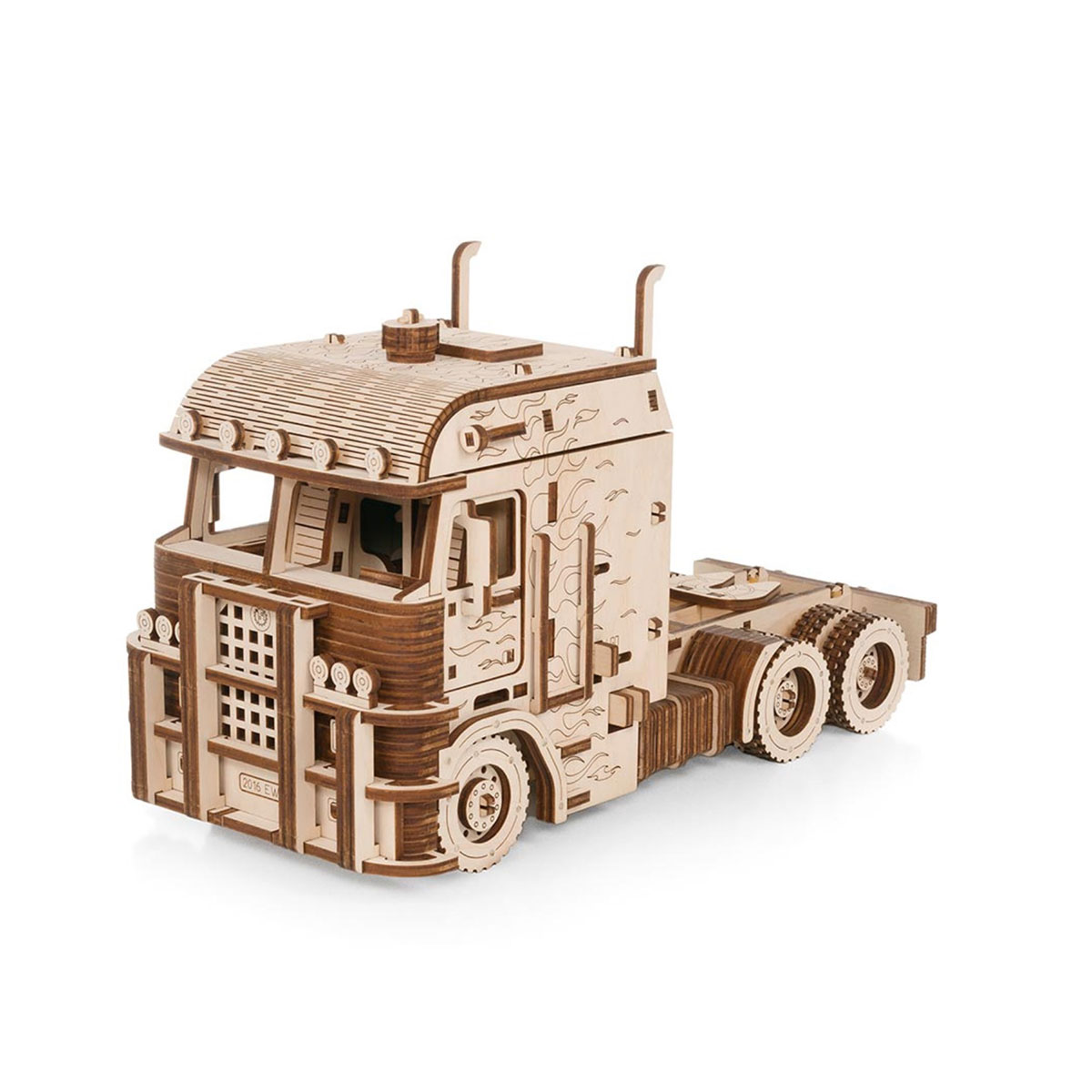 3D-Holzpuzzle Road King LKW mit Container