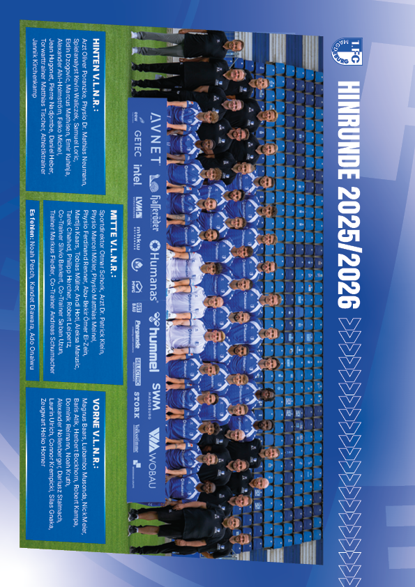 1. FCM - Das große Saisonmagazin 2025/26