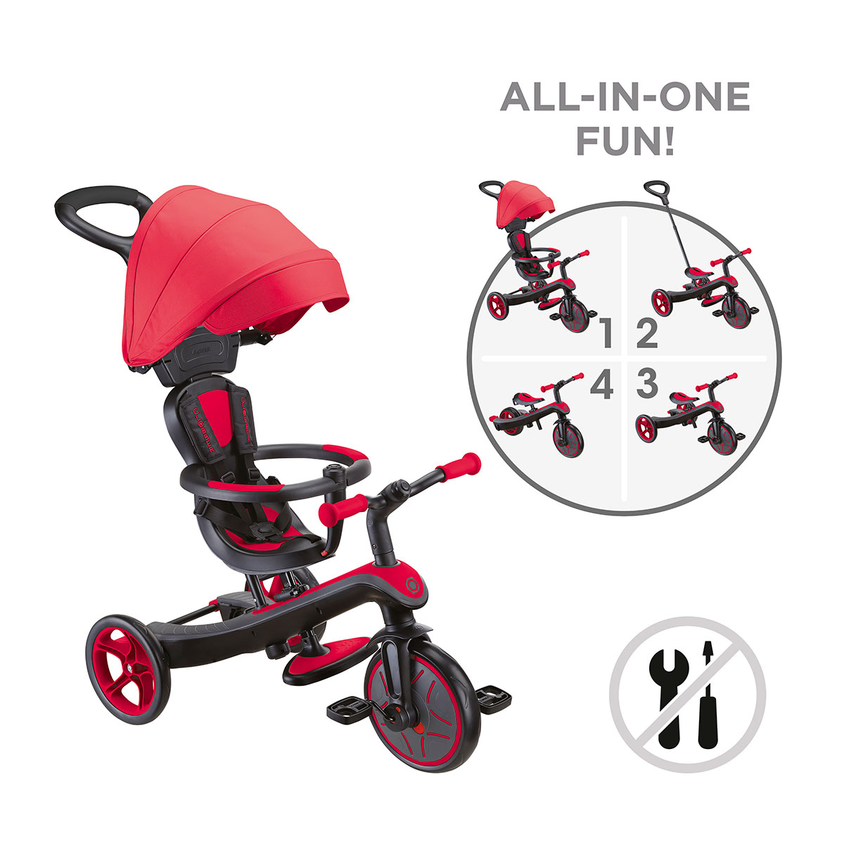 Globber Explorer Trike 4in1