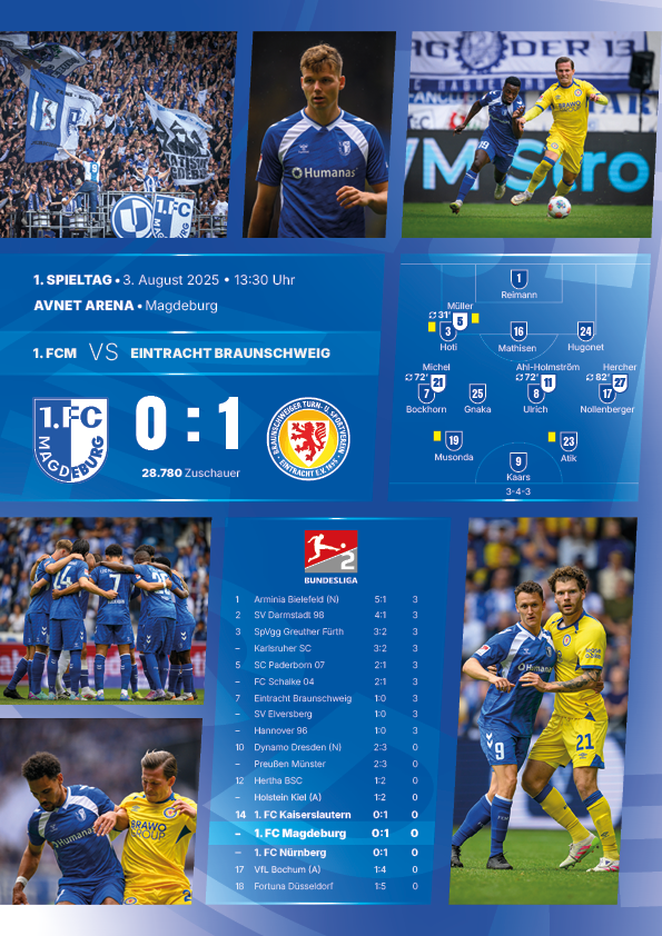 1. FCM - Das große Saisonmagazin 2025/26