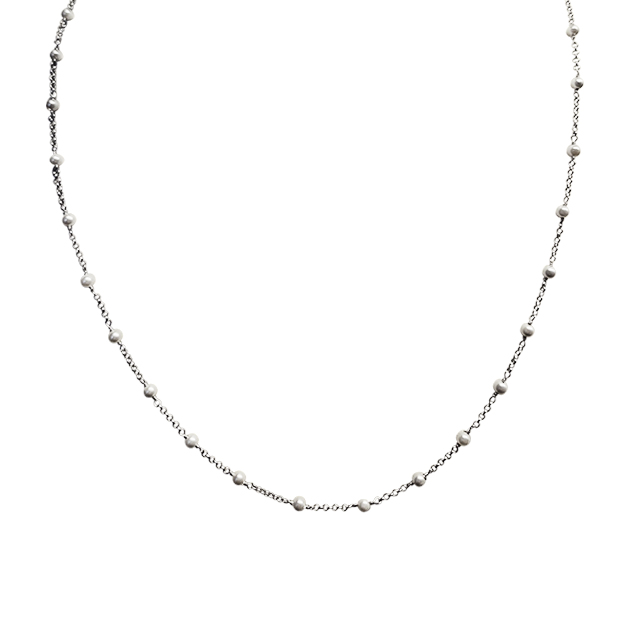 Collier mit Perlen, 90cm lang