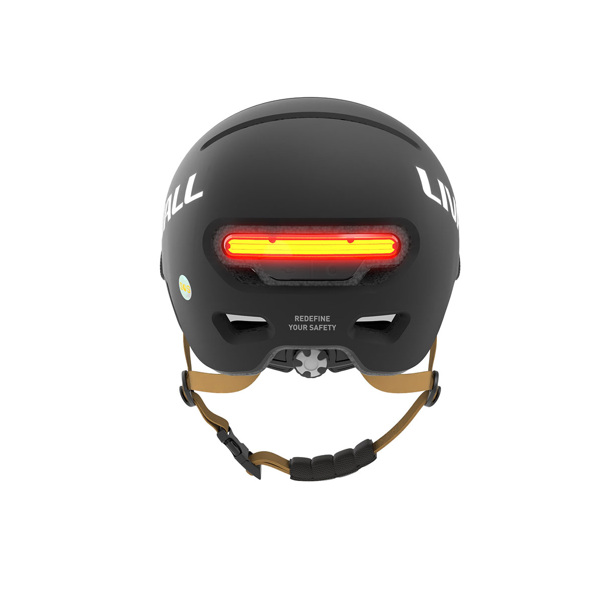 Fahrradhelm mit Visier, Bremslicht und SOS-Alarm