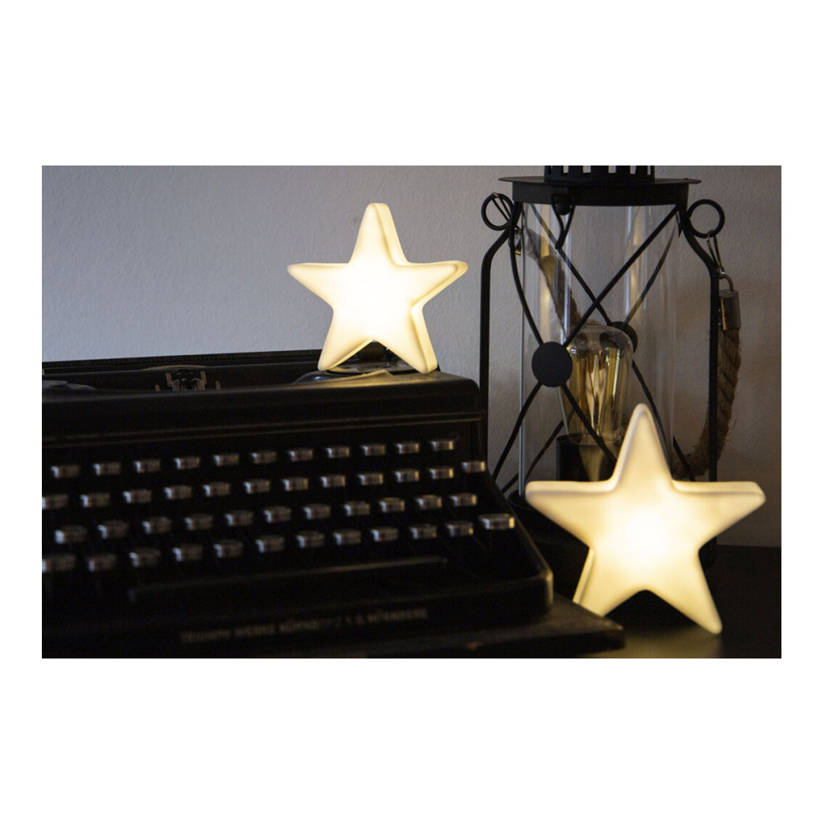 Motivleuchten-Set Stars Duo, S & XS, 2er-Set