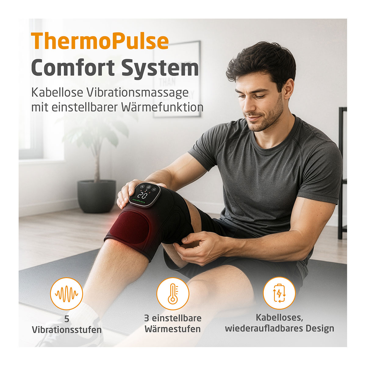 Kabelloses Vibrations-Kniemassagegerät KM 100
