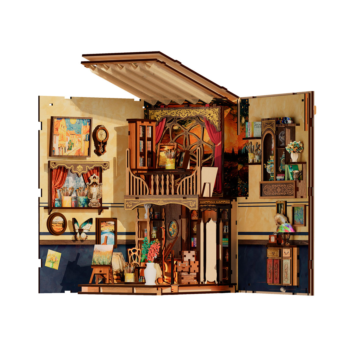 Diorama mit Puzzle, Van Gogh