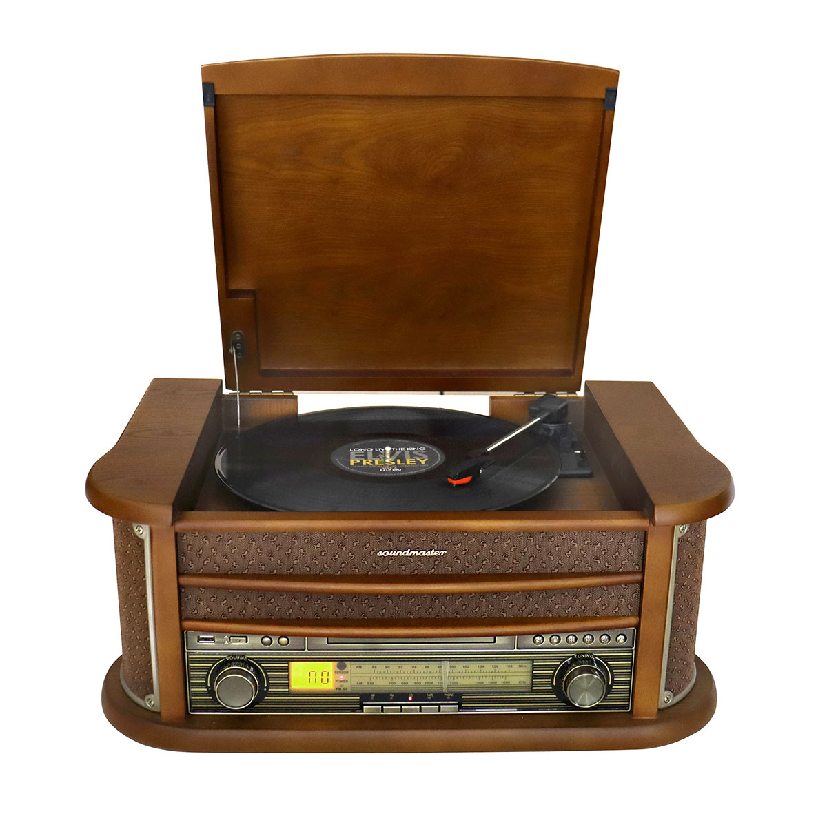 Nostalgie Stereoanlage mit UKW Radio, Plattenspieler, Bluetooth®