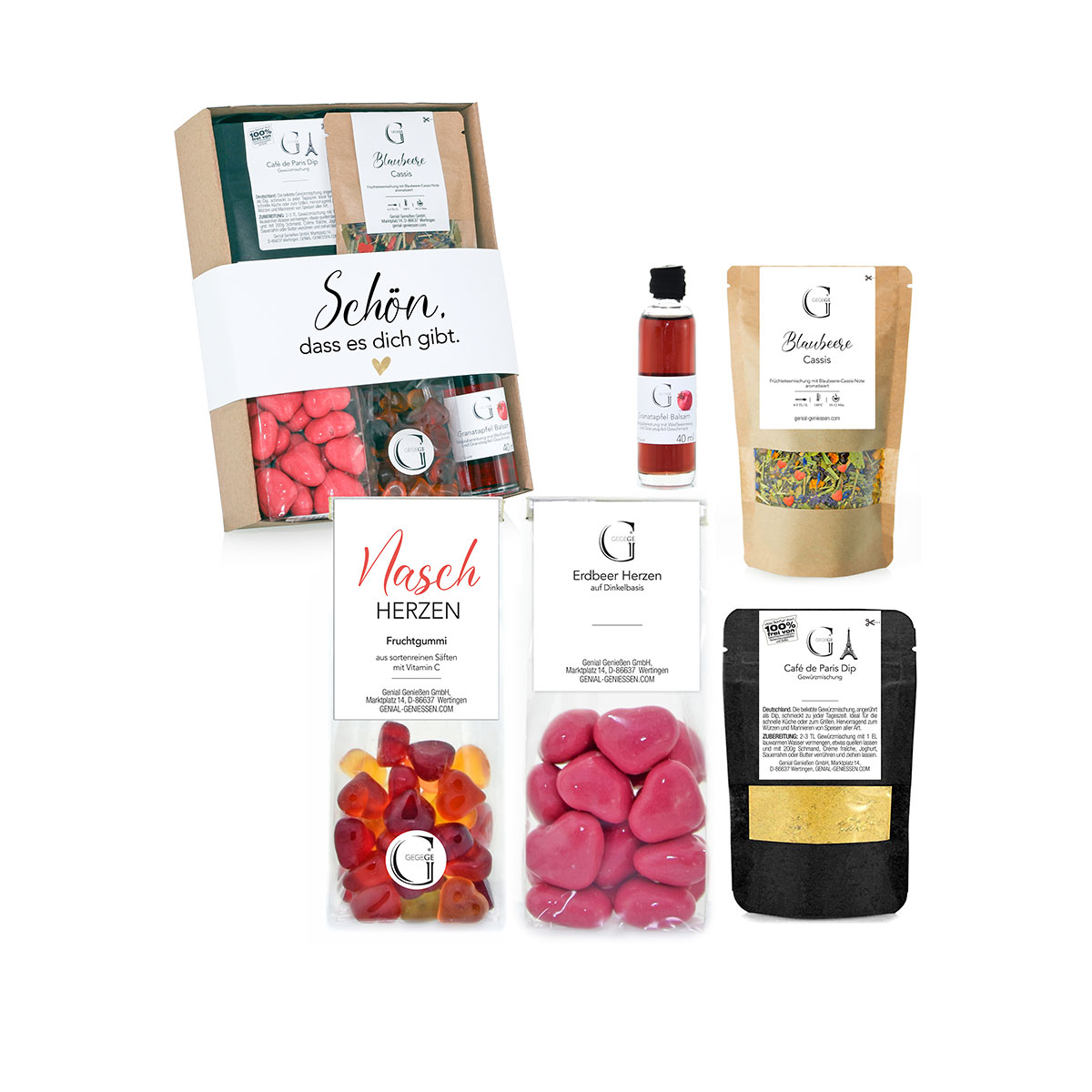 Geschenk-Set Schön, dass es dich gibt
